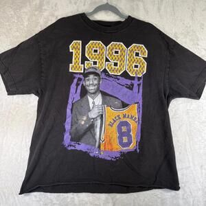 Kobe Bryant 1996 Black Mamba Graphic Tee T-Shirt Basketball Mens